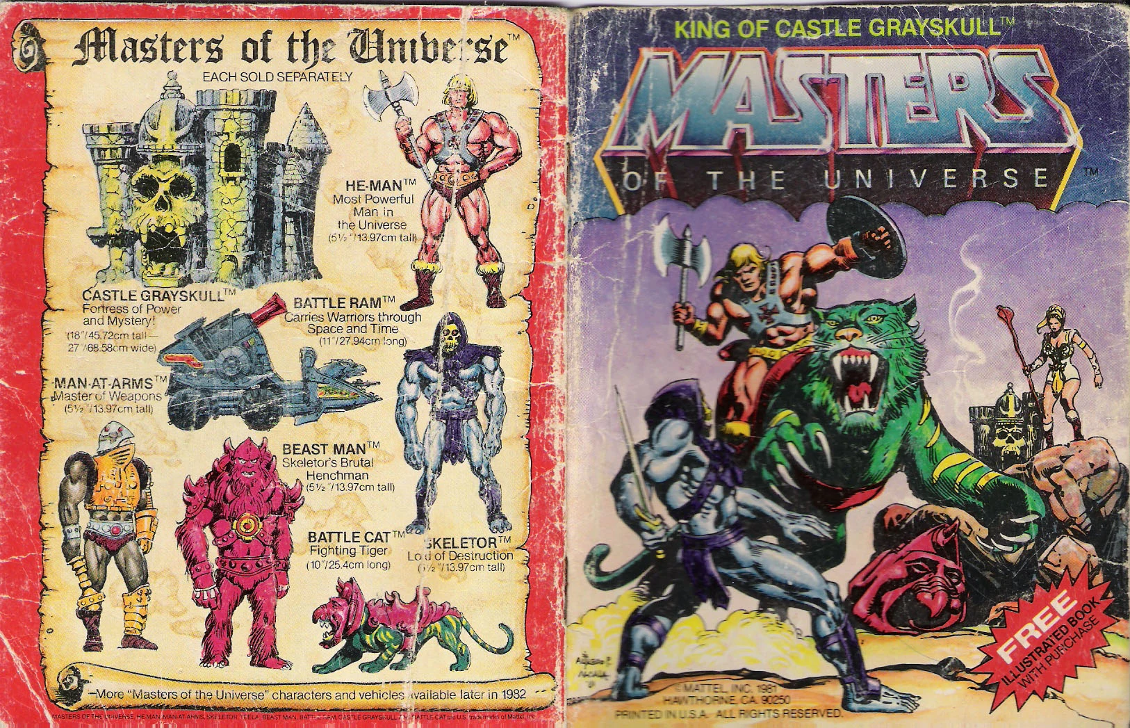 Cover of King of Castle Grayskull, painted by Alfredo Alcala, 1982