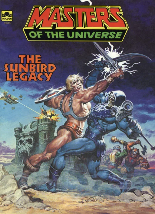 Cover of the Golden Book The Sunbird Legacy, painted by Earl Norem, 1983