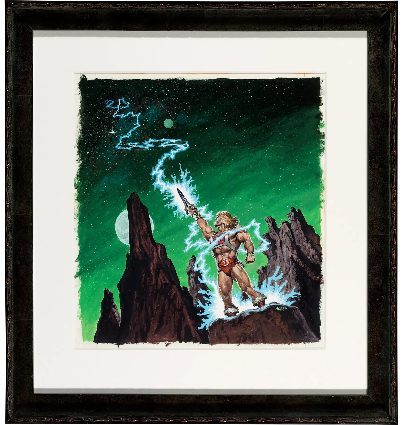Transformation From the Sky, original Masters of the Universe painting by Earl Norem