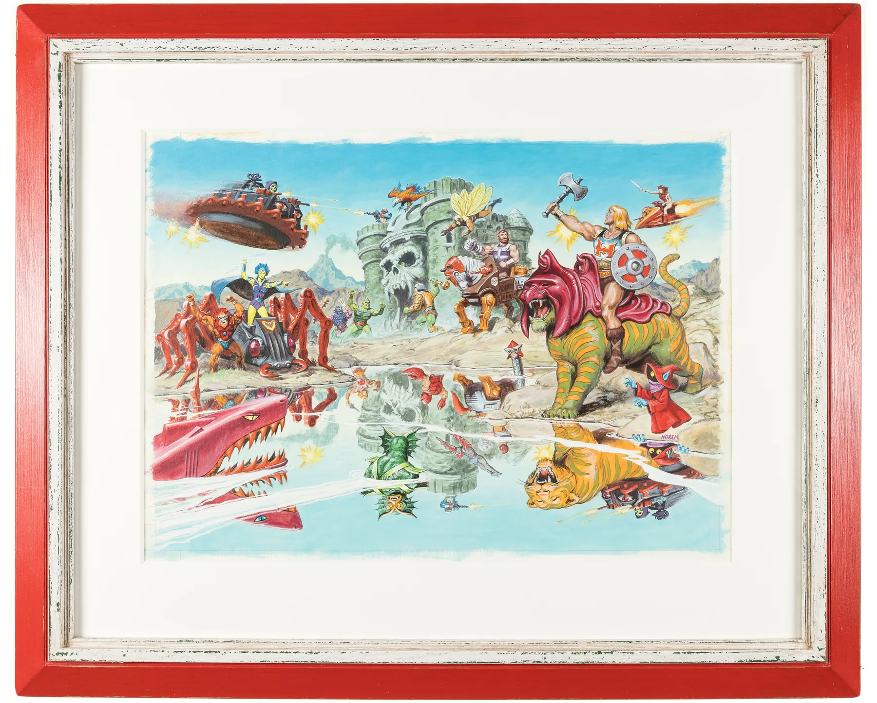 What's Wrong With This Picture, original Masters of the Universe painting by Earl Norem